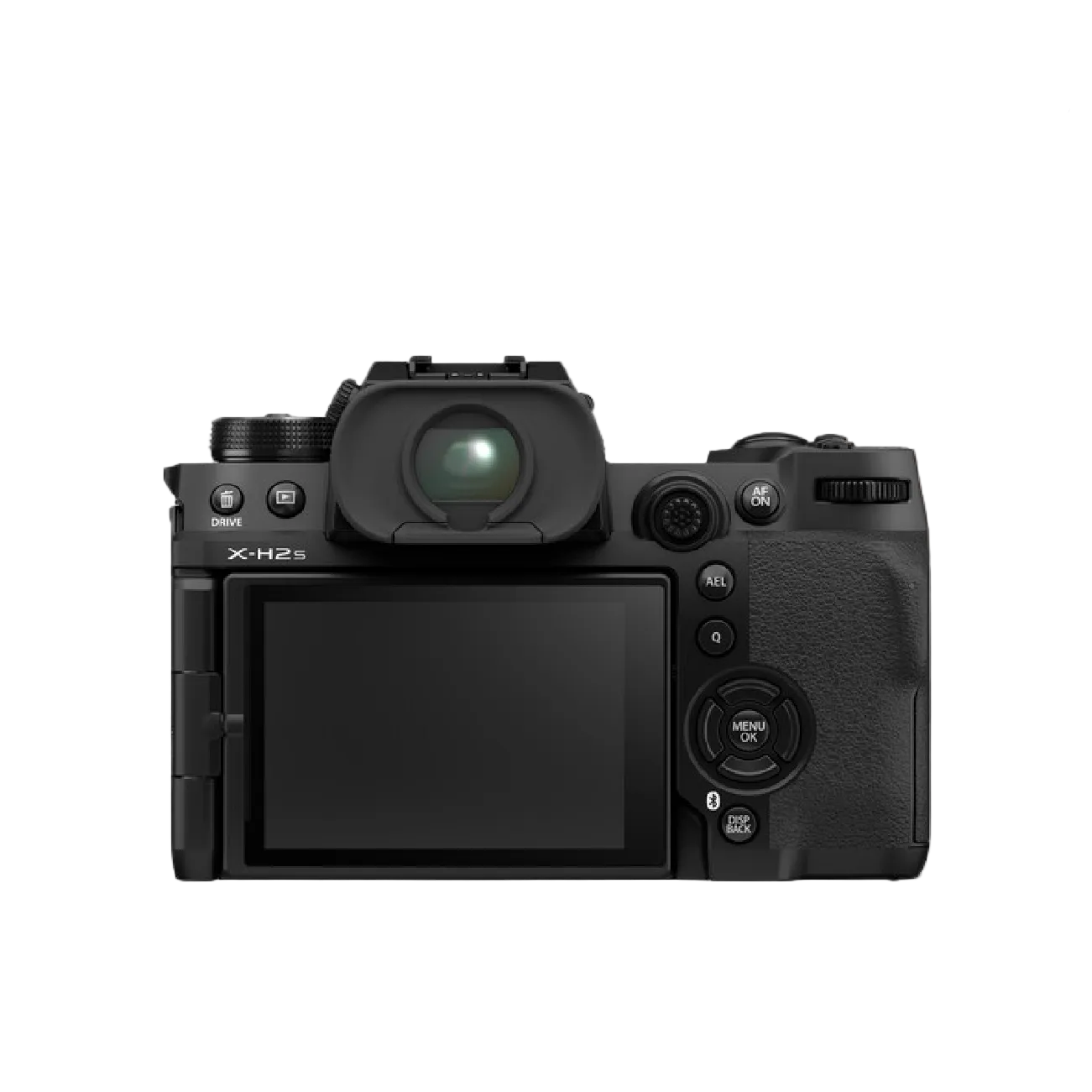 Rear view of the Fujifilm X-HS2 Mirrorless Camera