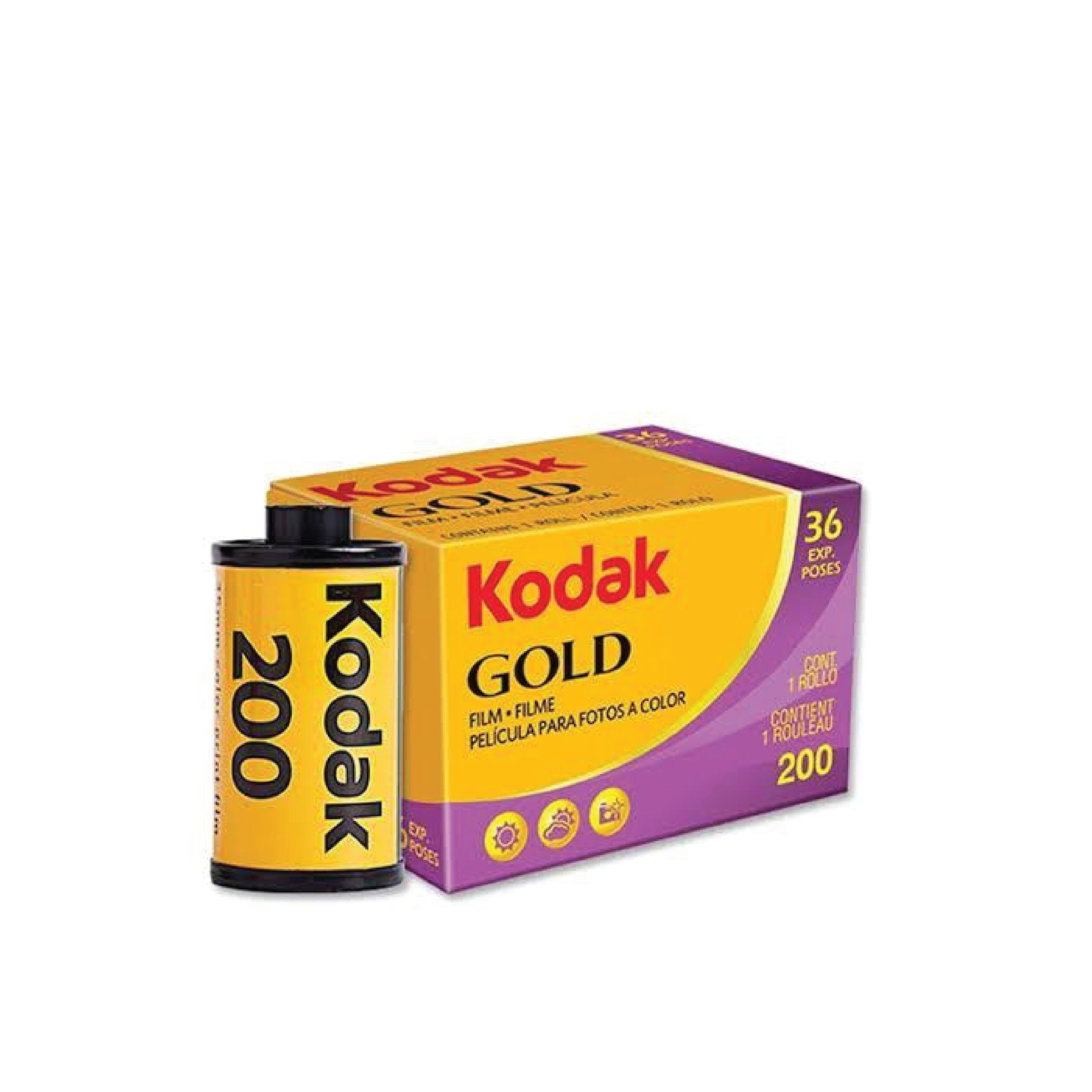 Kodak Film Gold 200 35mm Roll Film, 36 Exposures