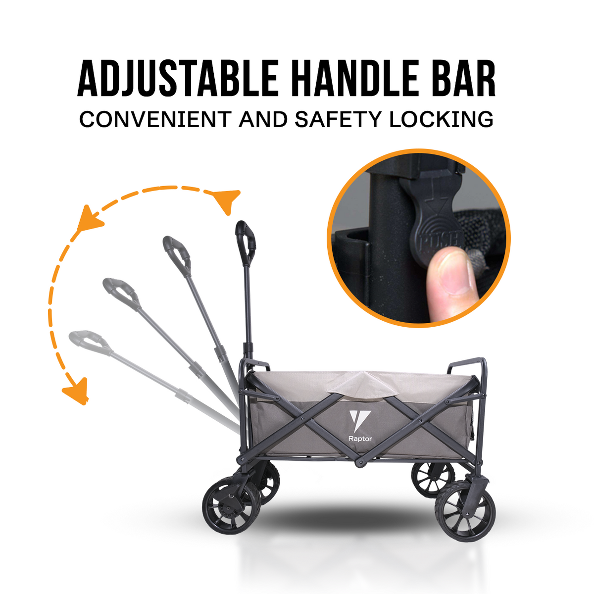 Raptor Trekk Camping Trolley -Graphite Gray