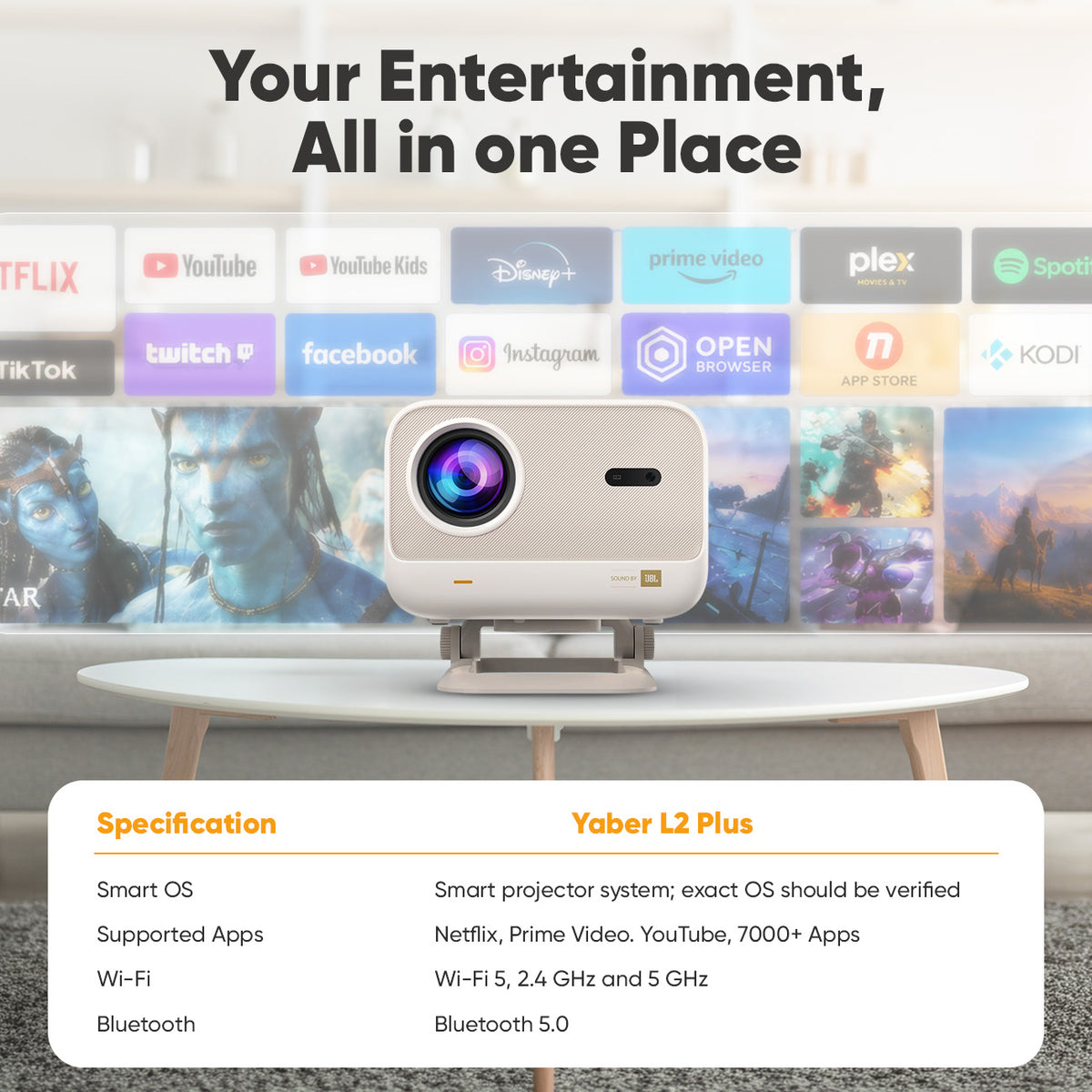 Yaber L2 Plus HD Projector