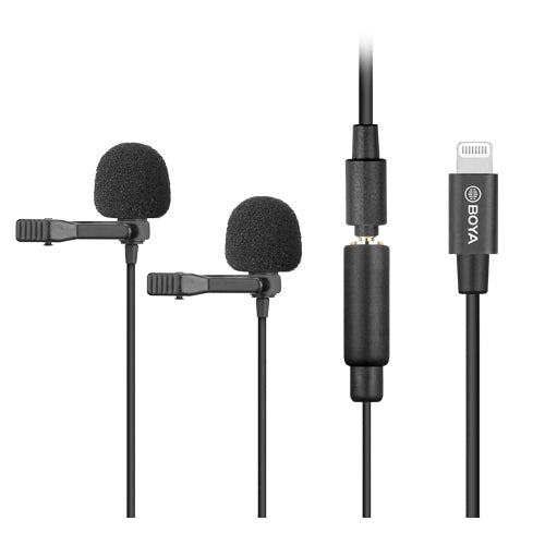 BOYA BY-M2D DIGITAL DUAL LAVALIER MICROPHONE FOR IOS BY-M2D