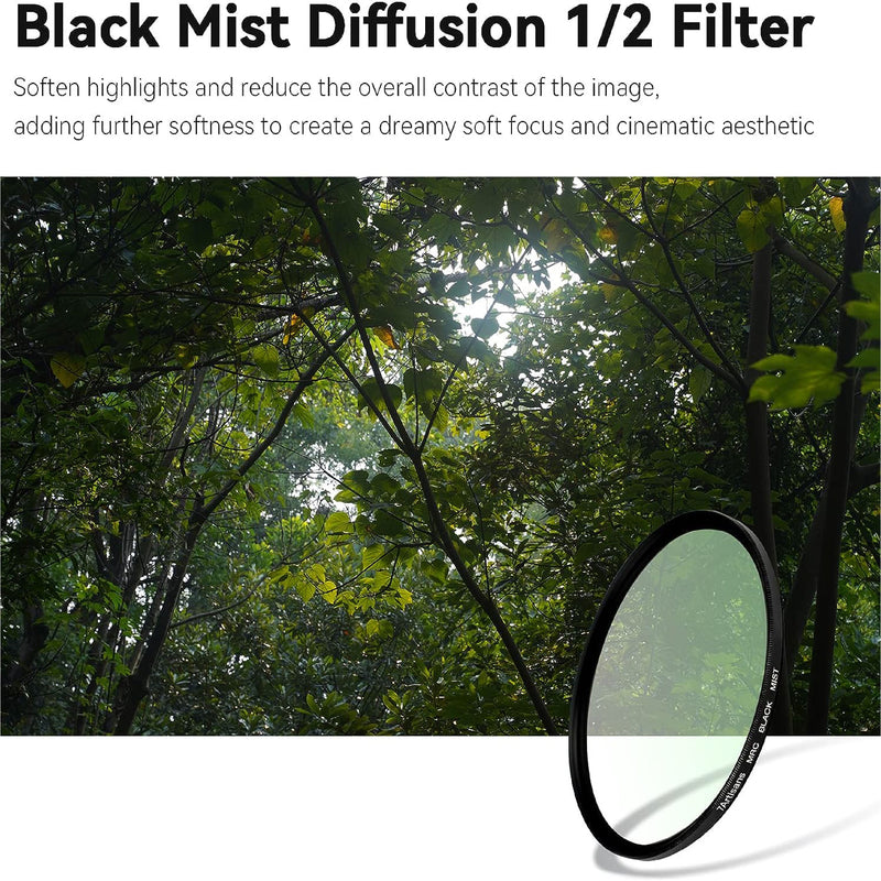 7artisans 82mm 1/2 Black Mist filter