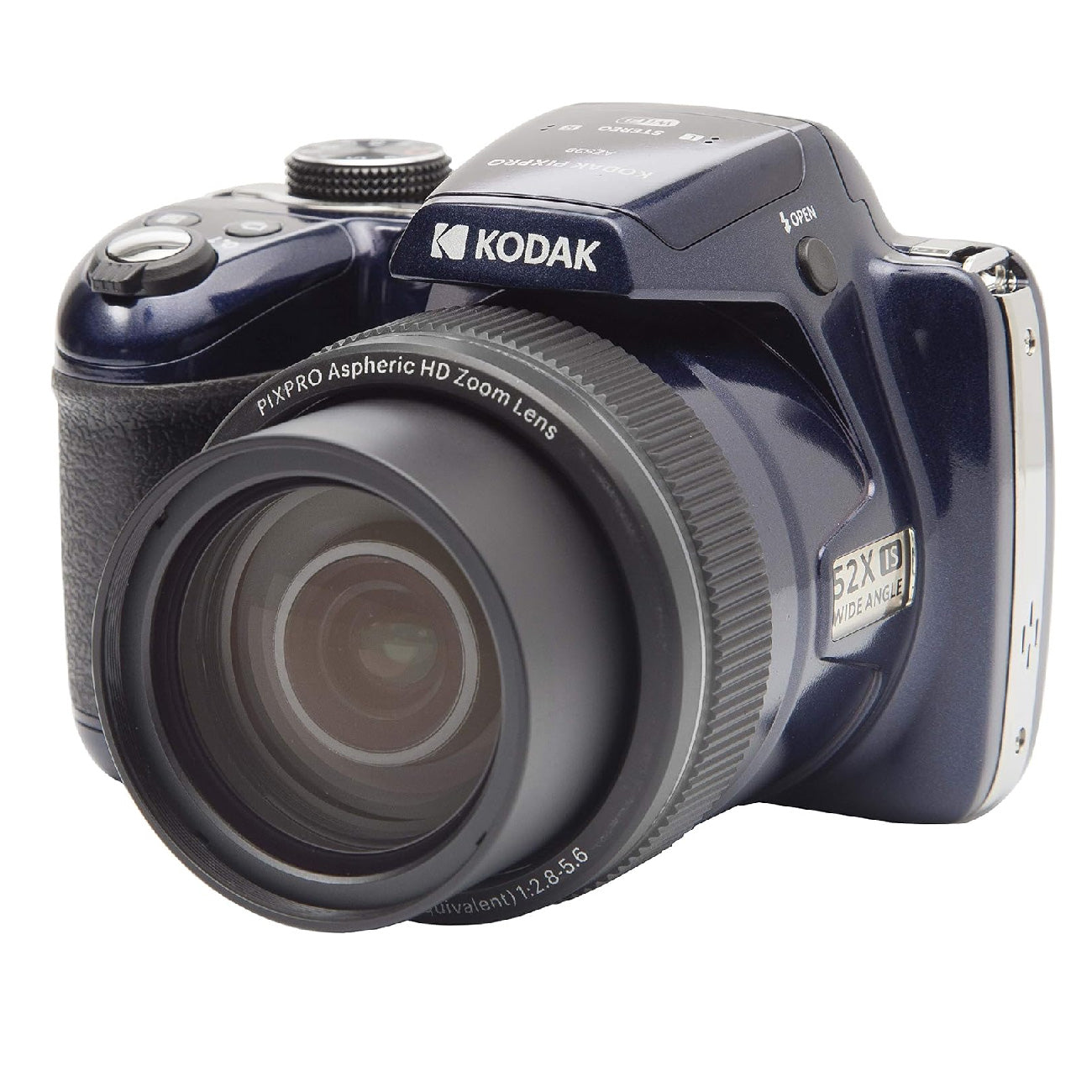 Side view of Kodak Pixpro AZ528 Digital Camera Blue