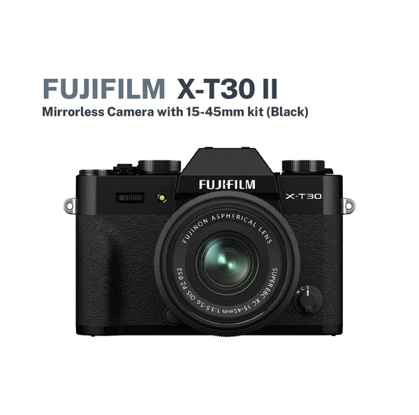 Fujifilm X-T30 II Mirrorless Camera with 15-45mm kit (Black)