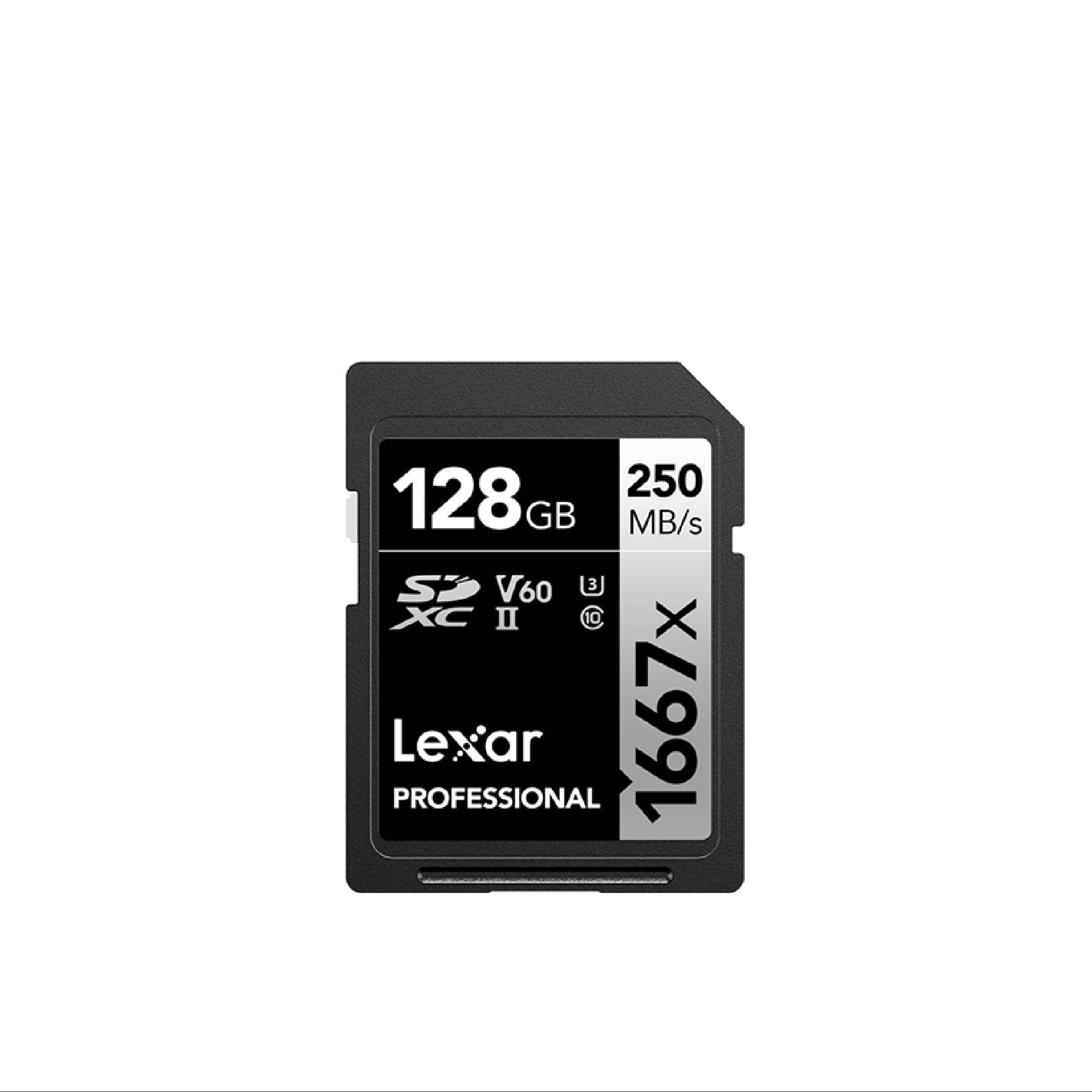 Lexar Professional 1667x SD Card 128GB