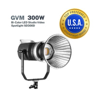 GVM 300W Bi-Color LED Studio Video Spotlight SD300D