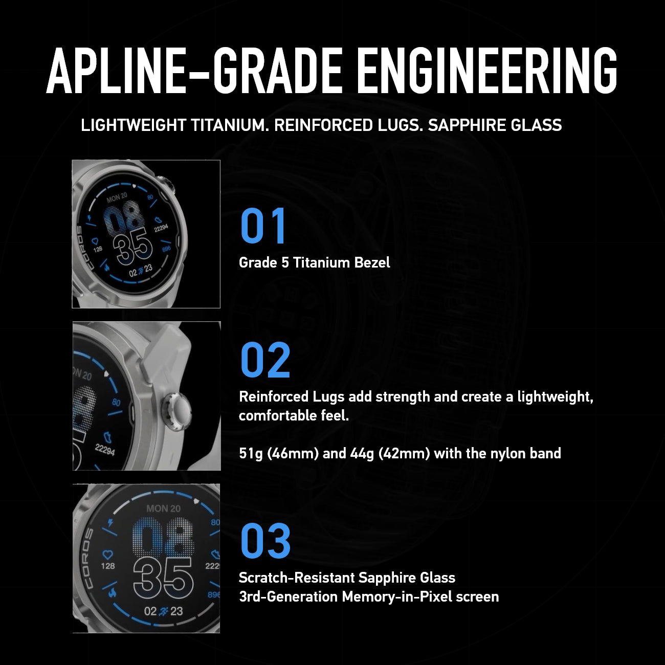 COROS APEX 4 GPS Watch