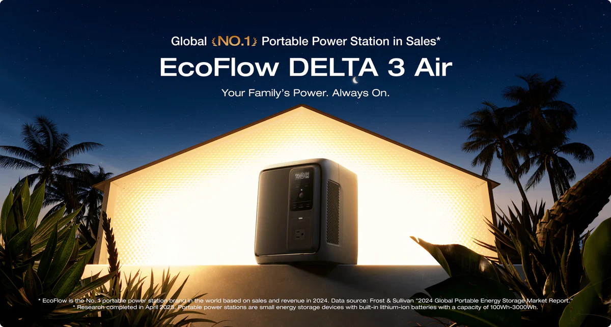 EcoFlow Delta 3 1000 Air Portable Power Station