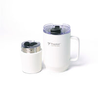 Raptor Drinkware Fusion 28 oz, 2-in-1 Double-Wall Vacuum Insulated Tumbler White