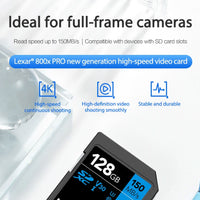 Lexar 32GB 800x Pro SDHC UHS-I Memory Card for full-frame cameras