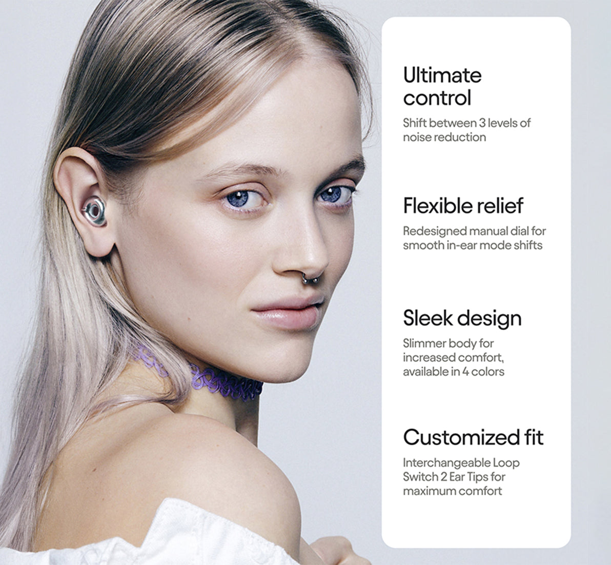 LOOP Switch 2 Black Earplugs