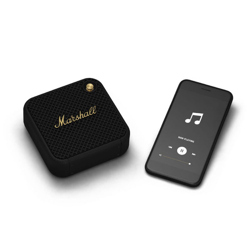 Marshall Willen Portable Bluetooth Speaker (Black & Brass)