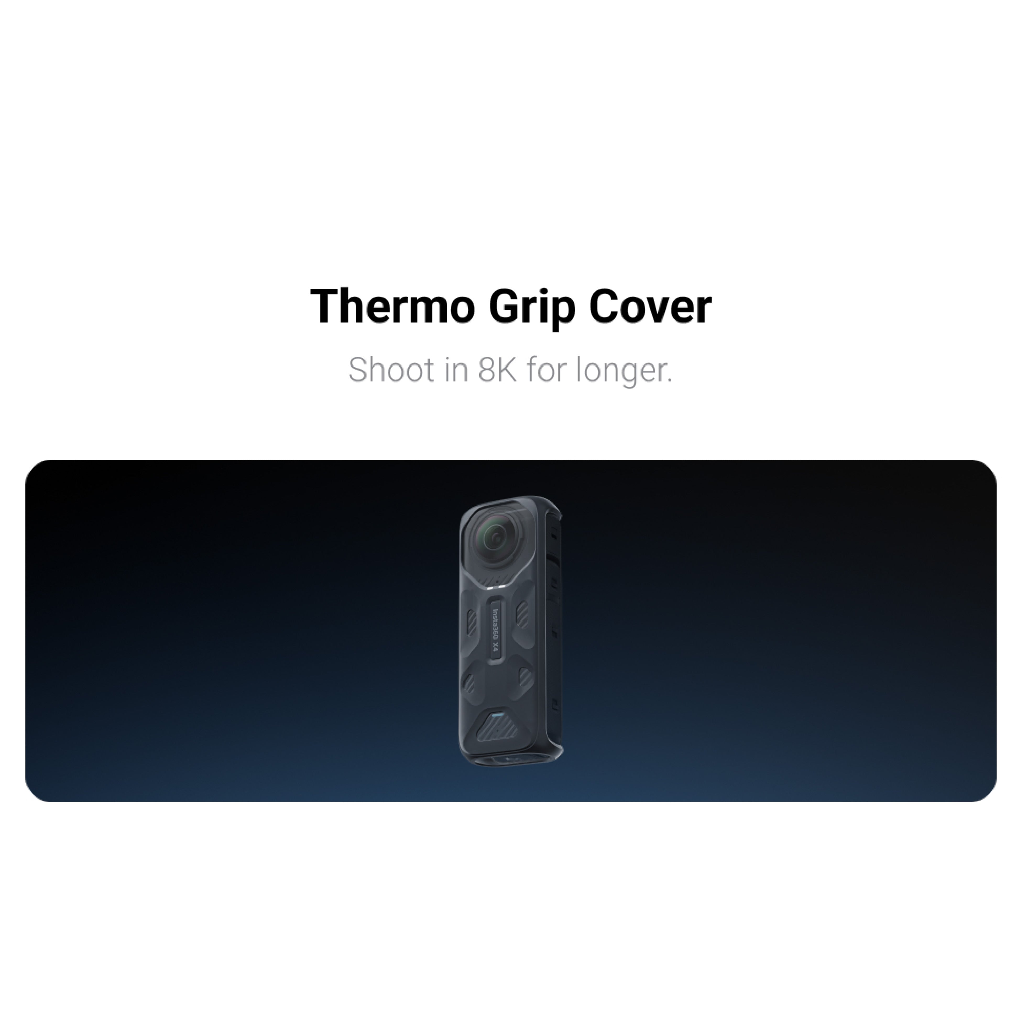 Protect your Insta360 X4 with this insulated thermo grip cover for better handling