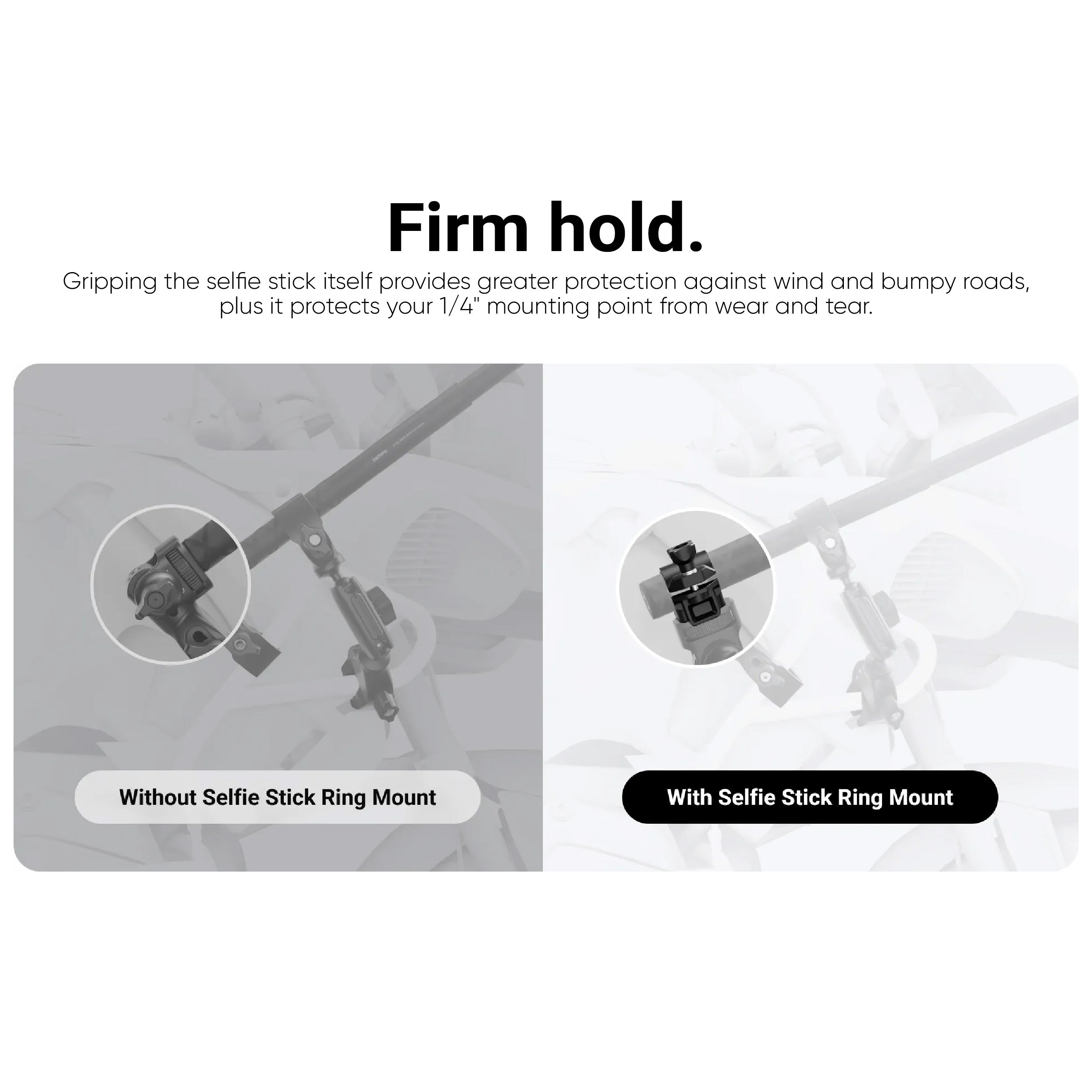 Durable Insta360 Selfie Stick Ring Mount