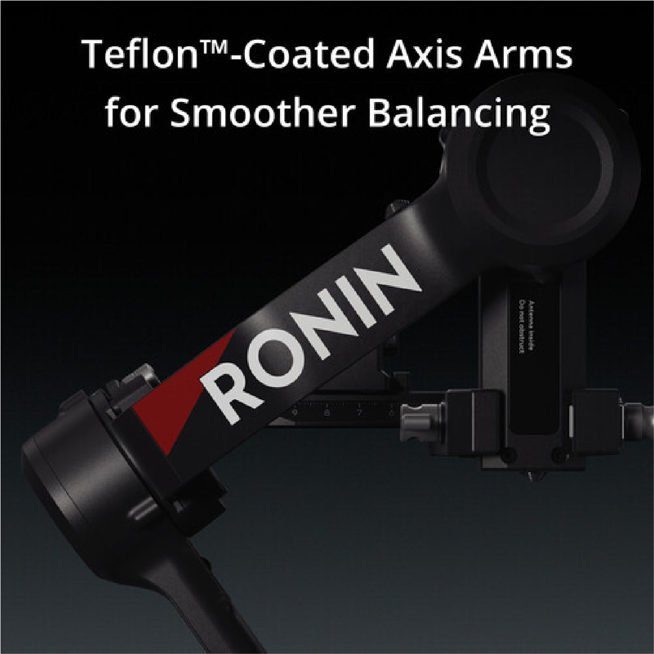 DJI RS 4 Gimbal Stabilizer has Teflon coated axis arms