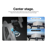 Center stage wide-angle shots using the Insta360 Bike Headset Cap Mount