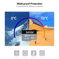 Durable Lexar 64GB Professional MicroSDXC