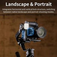 Shoot booth landscape and portrait photos using the Zhiyun CRANE 4 3-Axis Handheld Gimbal Stabilizer
