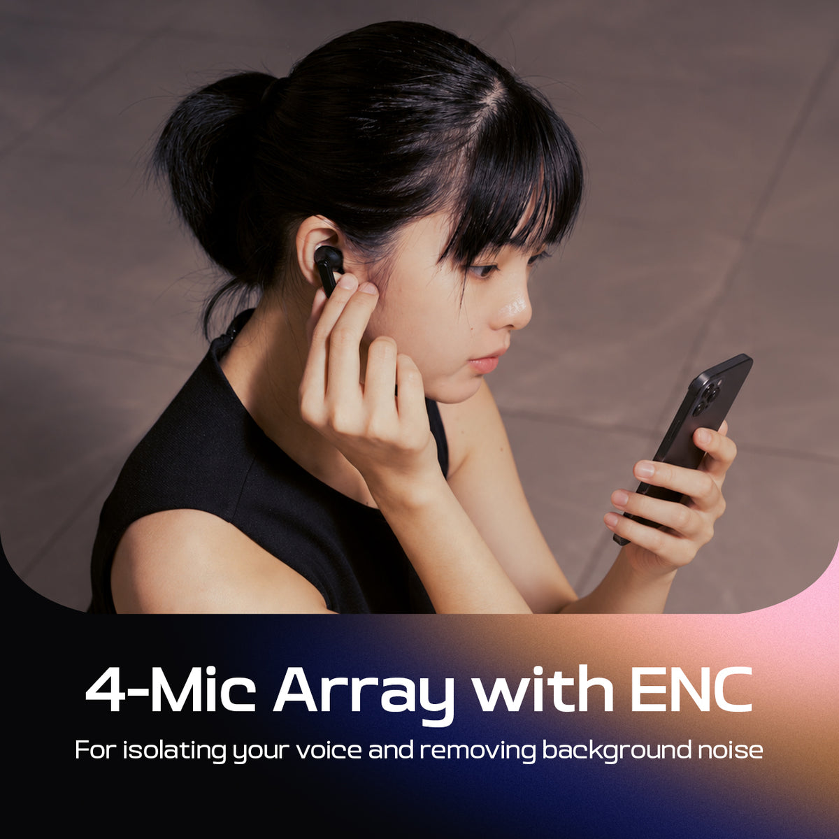 Earquis One ANC Wireless Earphones (Jet Black)