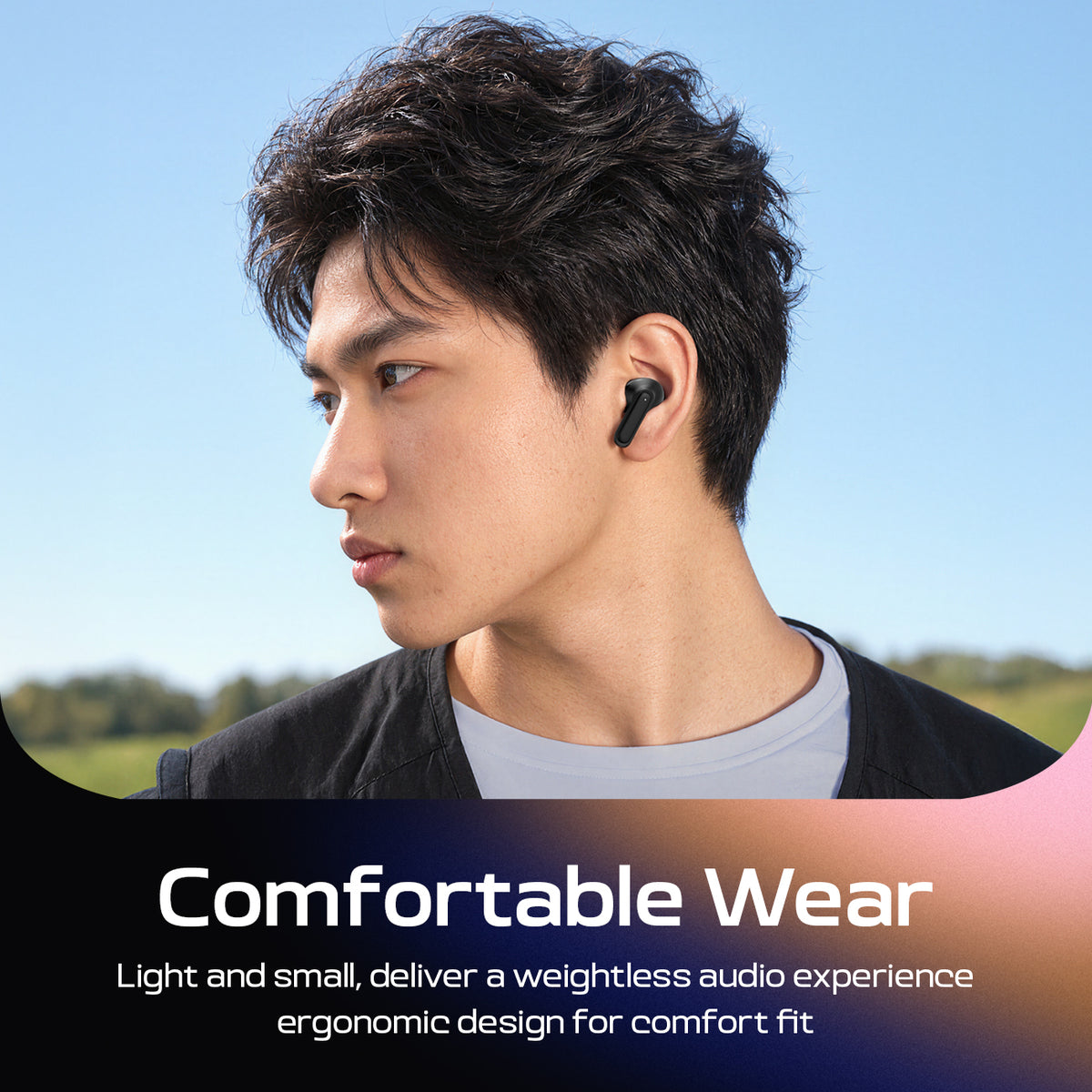 Earquis One ANC Wireless Earphones (Jet Black)