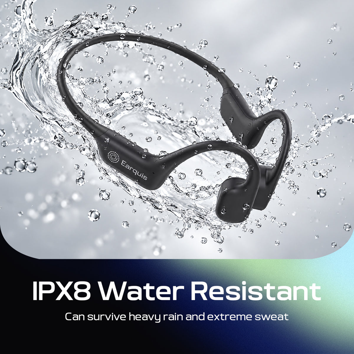 Earquis Pulse Bone Conduction Earphones (Jet Black)