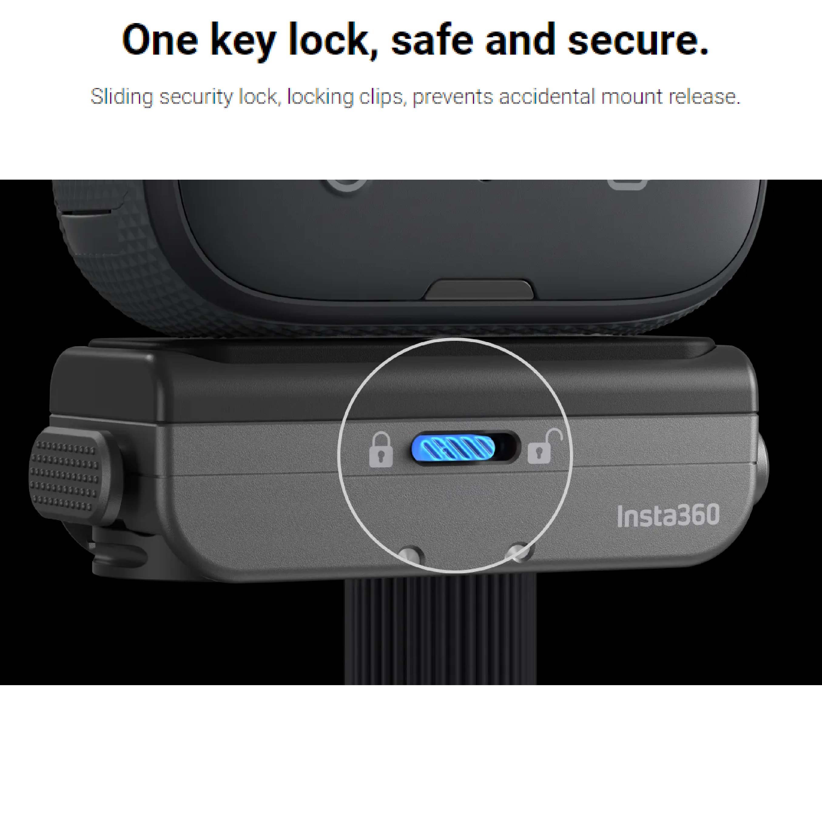 Insta360 Quick Release Mount with improved locking system for added stability