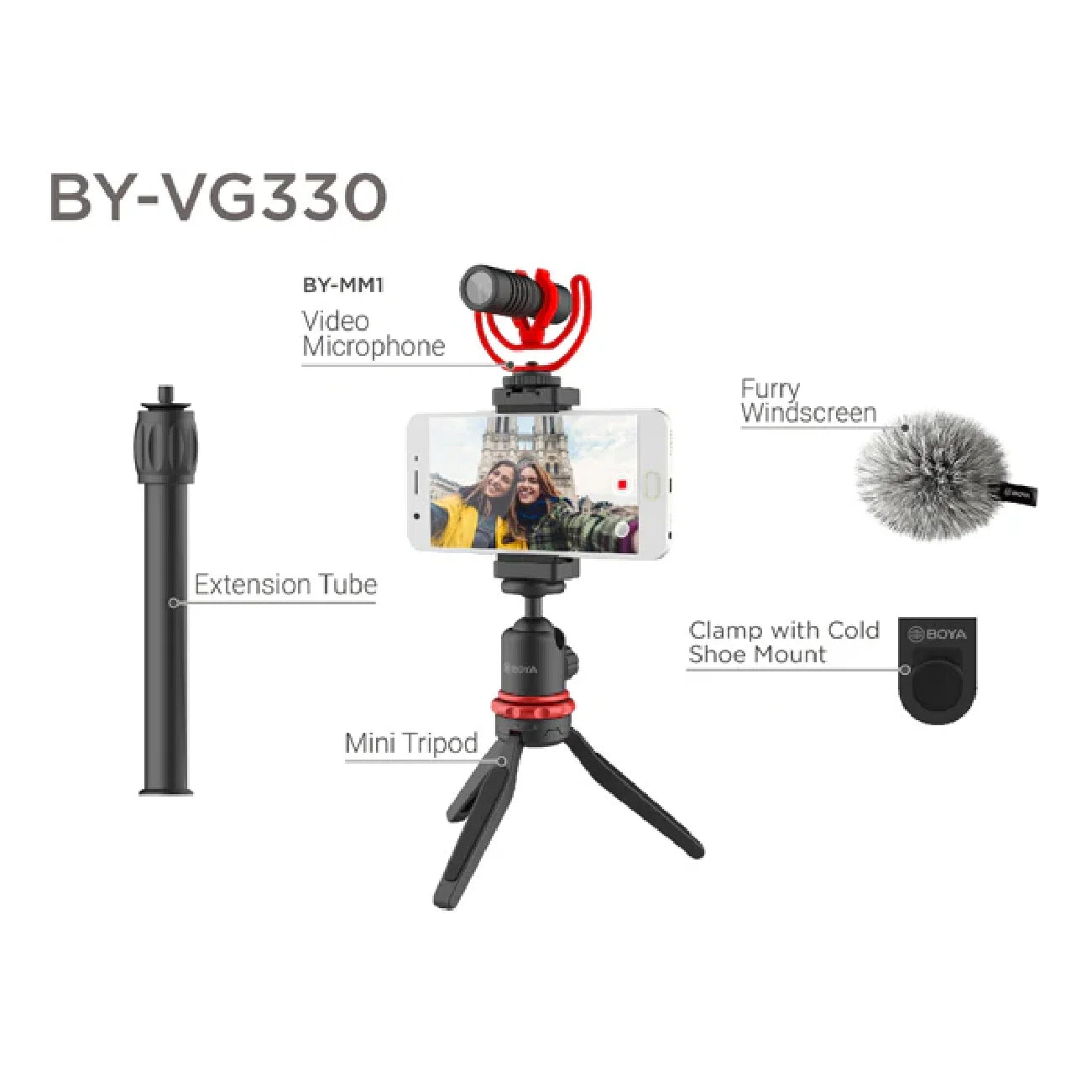 Boya By-VG330 Universal Smartphone Video Kit