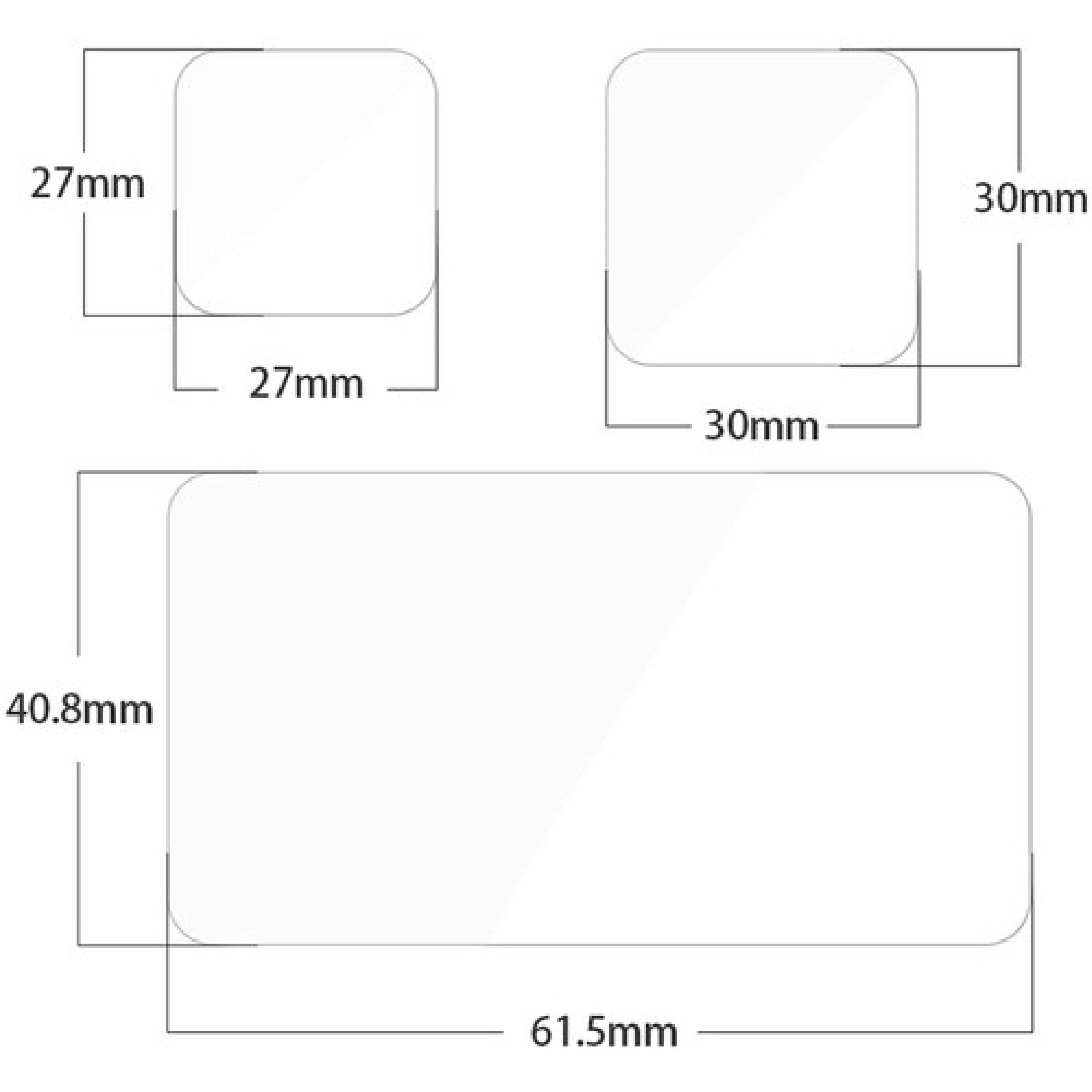 Telesin Tempered Glass Film for DJI GoPro Hero 11 Dimensions