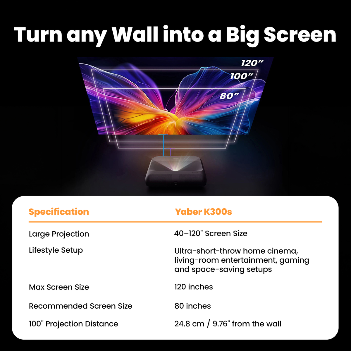 Yaber K300s Laser Projector