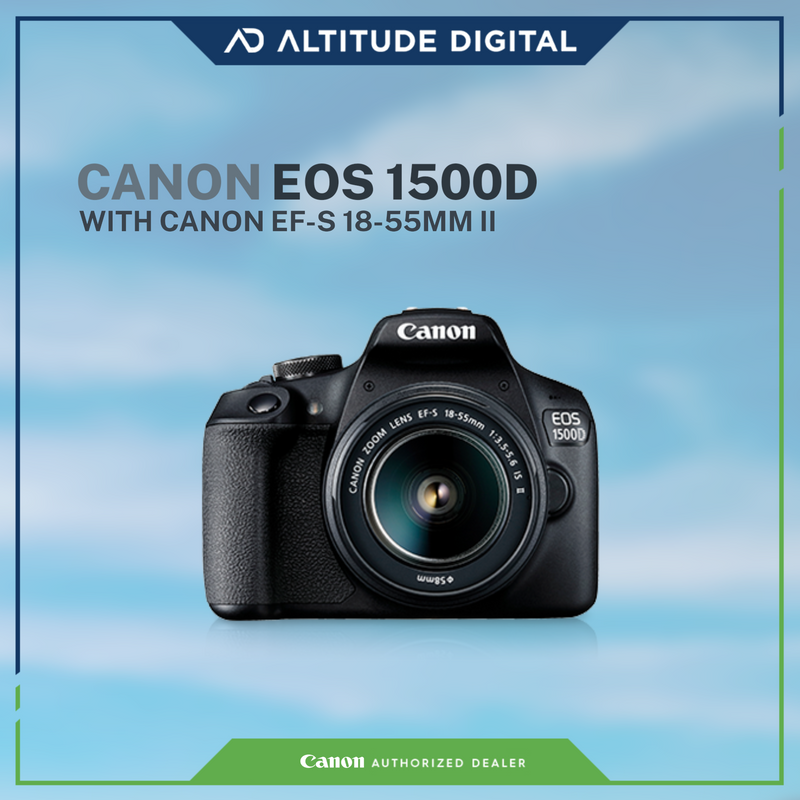 Canon EOS 1500D Kit (EF S18-55 IS II) with FREE 32GB SanDisk Ultra SD Card