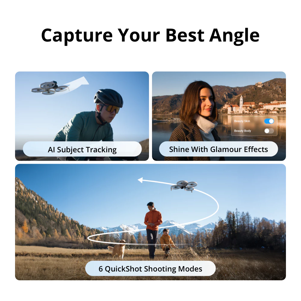 Capture the best angle with the DJI Flip Drone