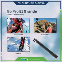 Selfie while hiking using the GoPro El Grande Extension Pole