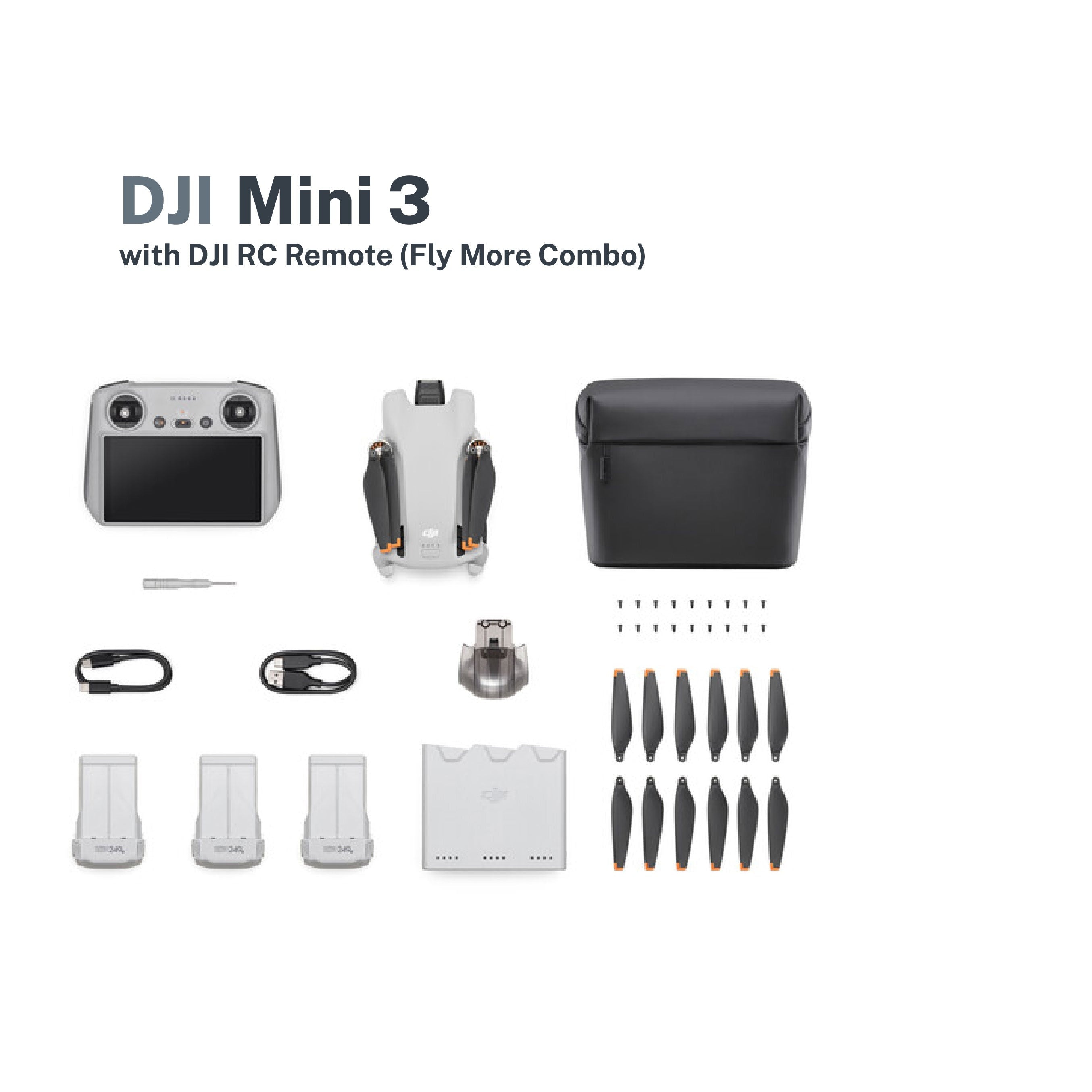 DJI Drone Mini 3 Fly More Combo avec DJI RC-N1