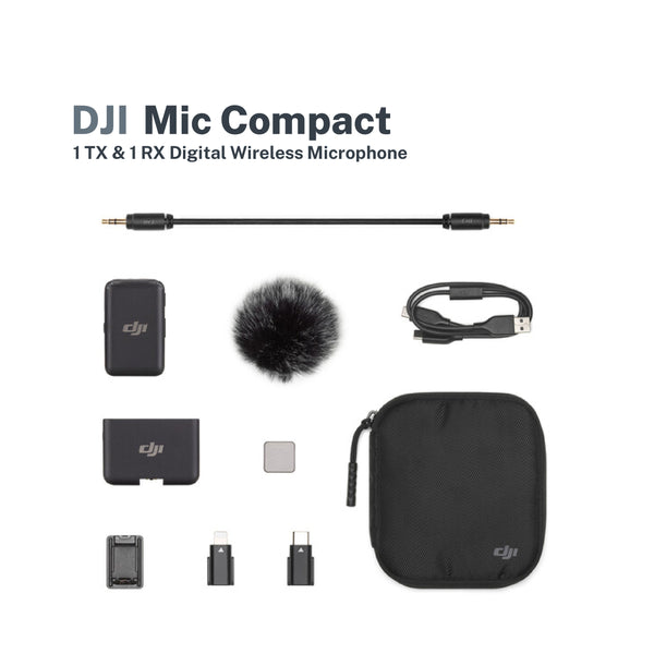DJI Mic Compact Digital Wireless Microphone (1 Piece)