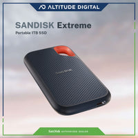 Rear View of Sandisk Extreme 1TB Portable SSD