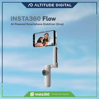 Insta360 Flow AI Powered Smartphone Stabilizer Gray