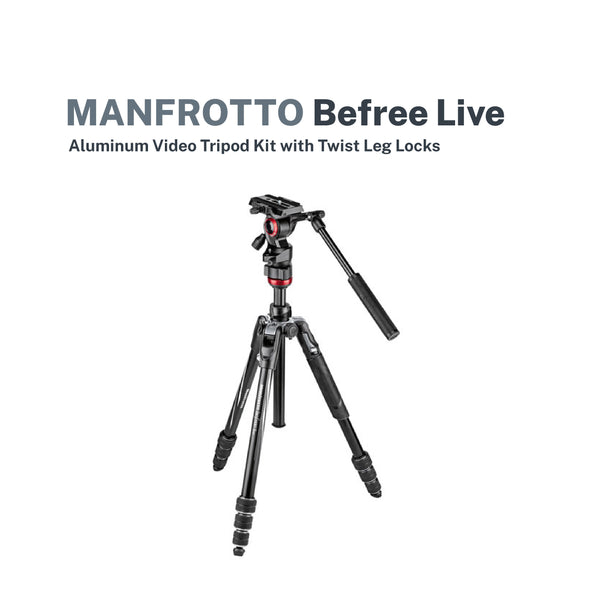 Manfrotto Befree Live Aluminum Video Tripod Kit with Twist Leg Locks
