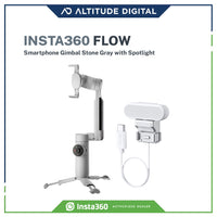 Insta360 Flow with a Smartphone Gimbal Stone Gray with Spotlight