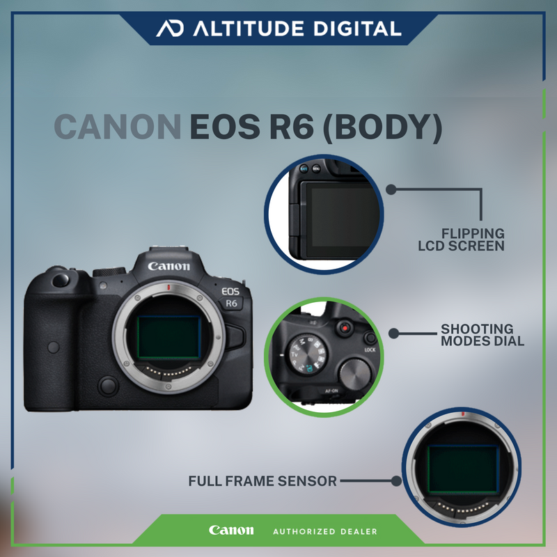 Canon EOS R6 Body + FREE SanDisk Extreme Pro SDXC, SDXXD 128GB
