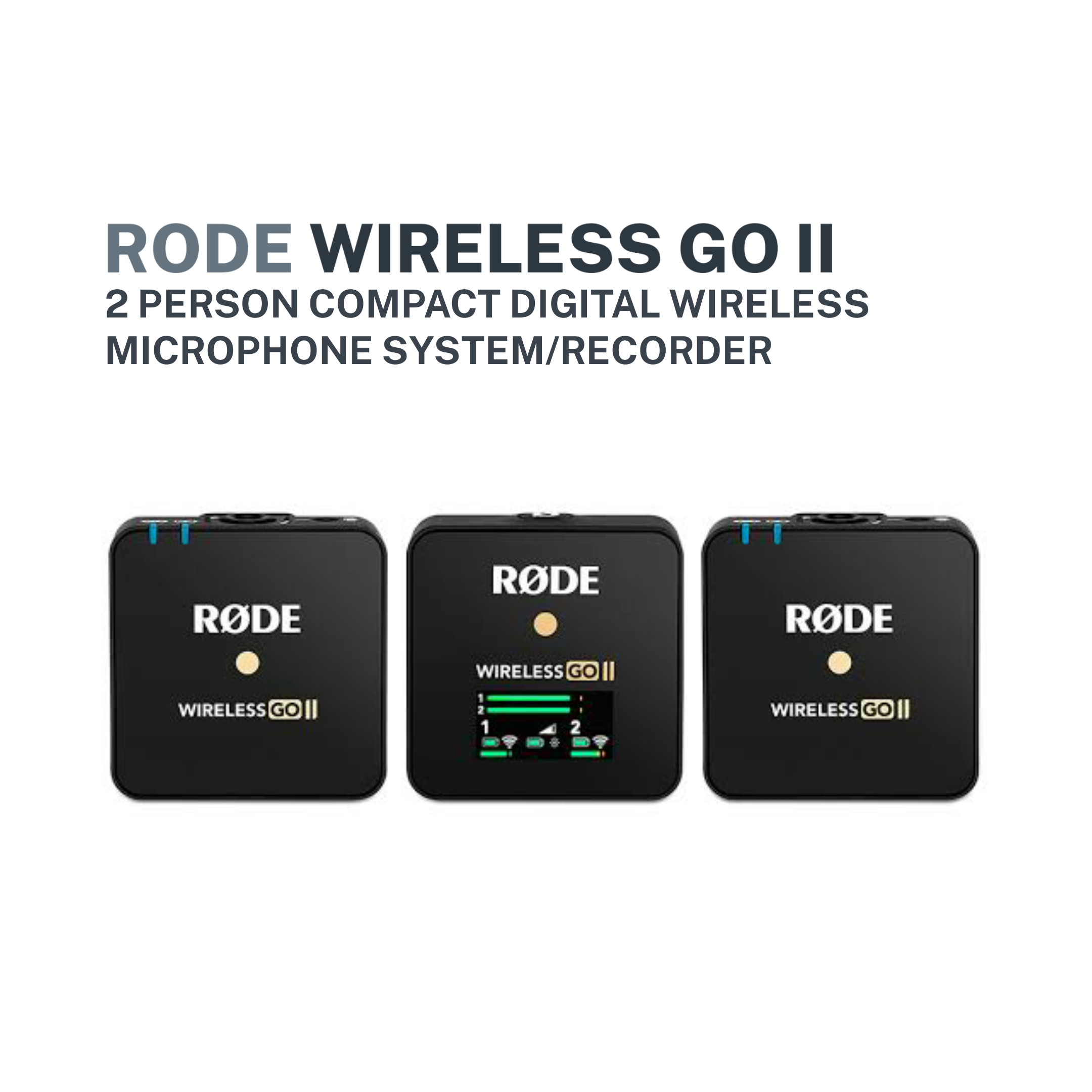 Rode Wireless GO Wireless Microphone Compact Digital System 2.4GHz