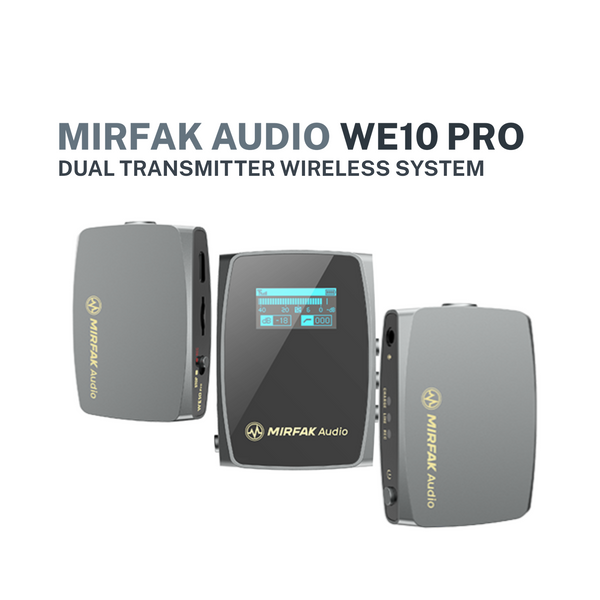 MIRFAK WE10 Pro (Dual Transmitter Wireless Microphone System)