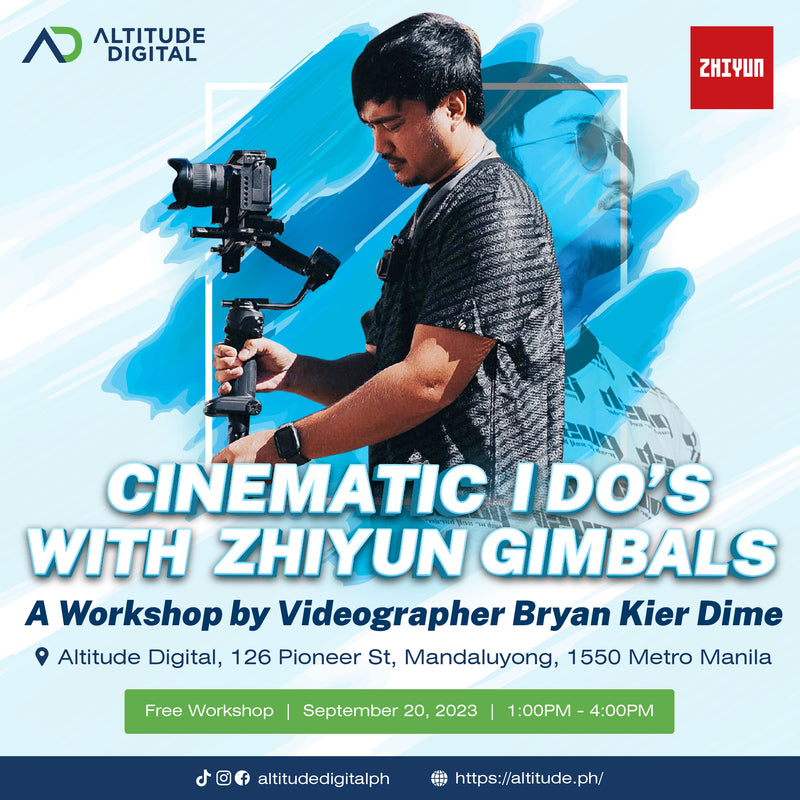 Cinematic I Do's with Zhiyun Gimbals: A Workshop by Videographer Bryan Kier Dime | September 20, 2023