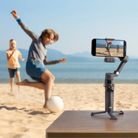 DJI Osmo Mobile 7P Smartphone Gimbal being used to record videos at the beach