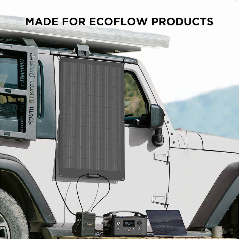 Ecoflow 100W Flexible Solar Panel w/ Free Solar MC4-XT60I Cable 2.5m