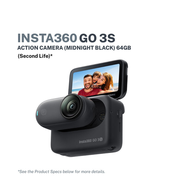 Insta360 GO 3S 64GB Midnight Black - (Second Life)