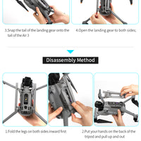 Illustration of how to disassemble the STARTRC Foldable Landing Gear