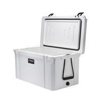 Raptor Cooler Arctic Hand Carry 75 with an open lid