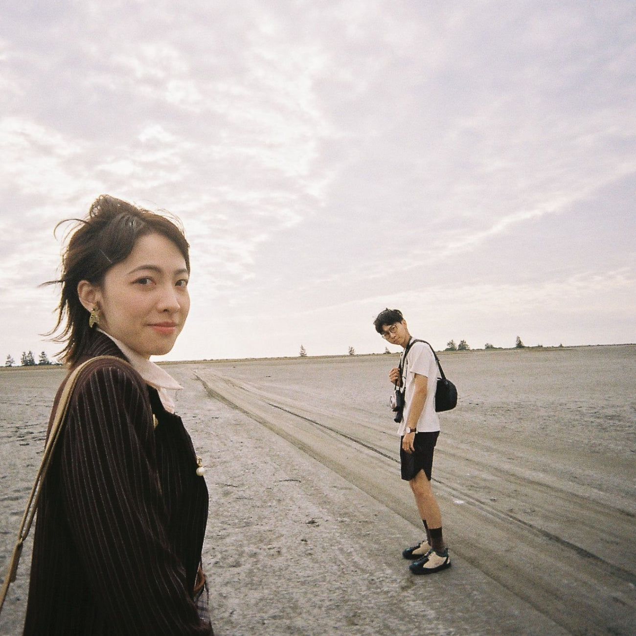 Film photo of a couple taken by Kodak Reto Analog Camera