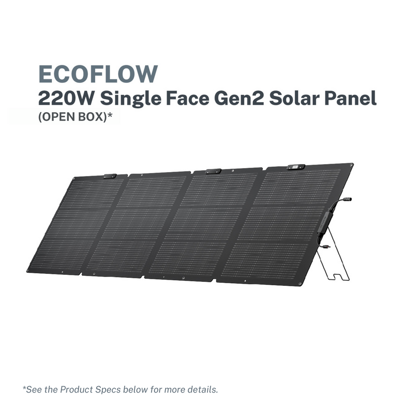 EcoFlow Portable Solar Panel (Single-Face) (Open Box)