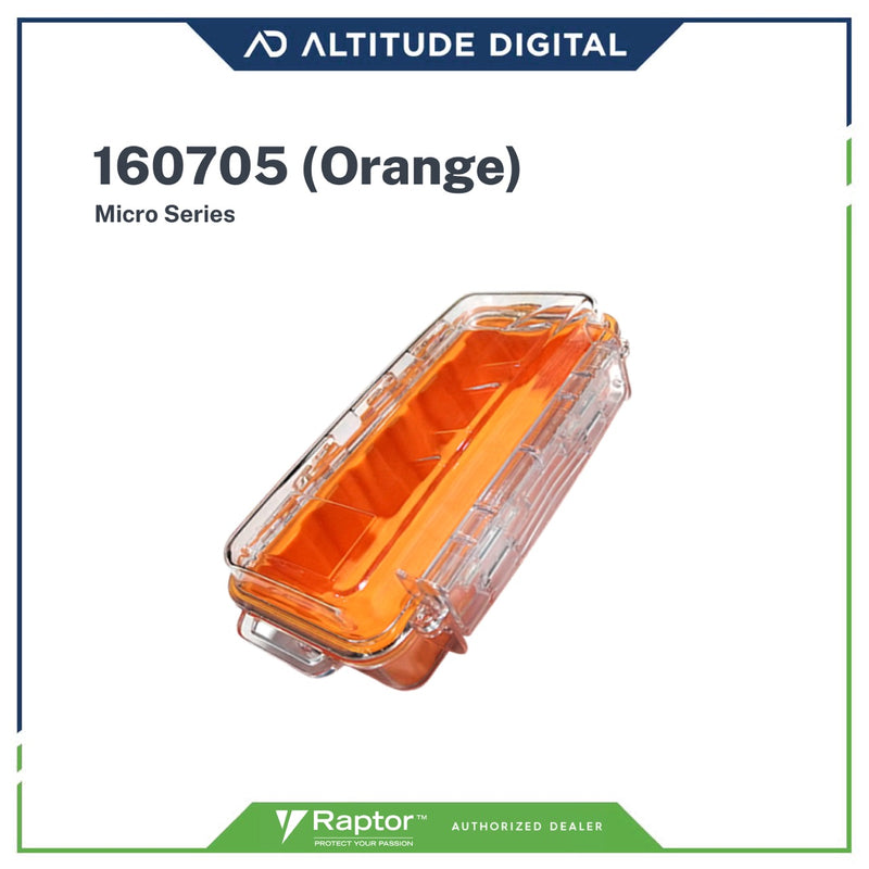 Raptor Micro Series: MS-160705 Watertight Transparent Case (Orange)